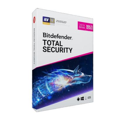Bitdefender Total Security 2019 Multi Device (1YR, 10 PC/Mac) Download Product Image