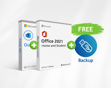 Microsoft Office 2021 Home & Student + Outlook 2021 + Free USB