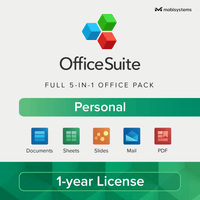 Thumbnail for Mobisystems OfficeSuite Personal (Yearly subscription 1 User)