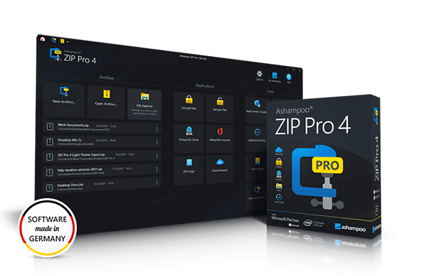 Ashampoo software Ashampoo ZIP Pro 4