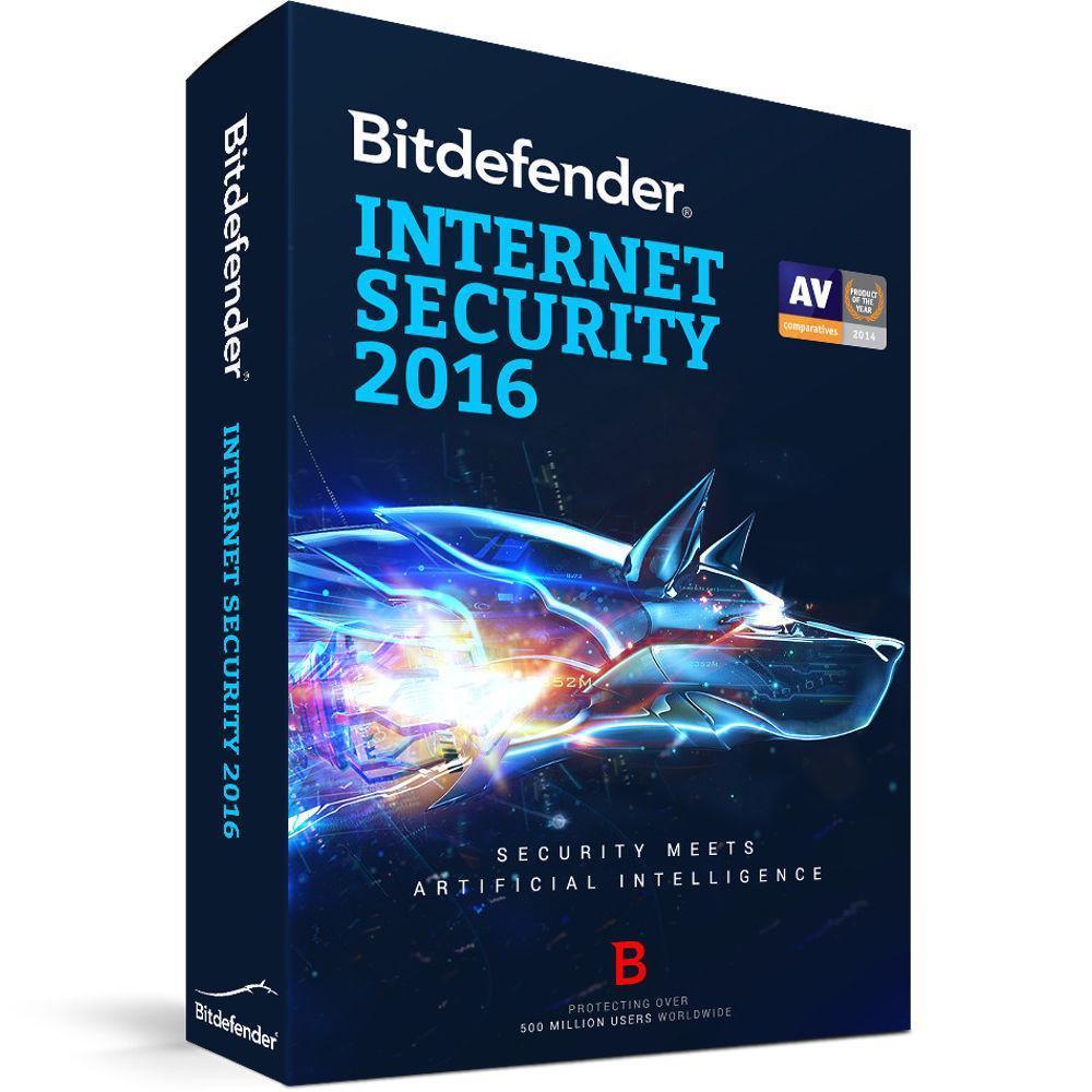 Bitdefender Bitdefender Internet Security 2017 1-User 1Yr Eng/Fr
