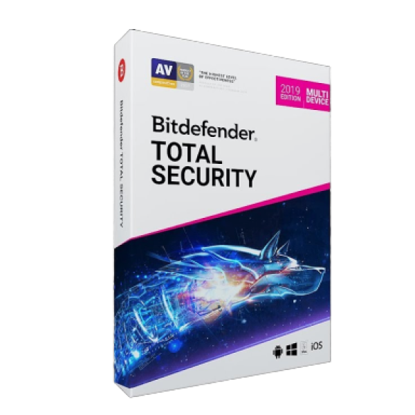 BitDefender Bitdefender Total Security 2019 Multi Device (1YR, 5 PC/Mac) Download