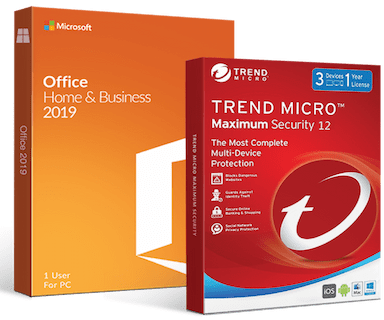 EkSoftware Microsoft Office 2019 Home & Business + Trend Micro Maximum Security