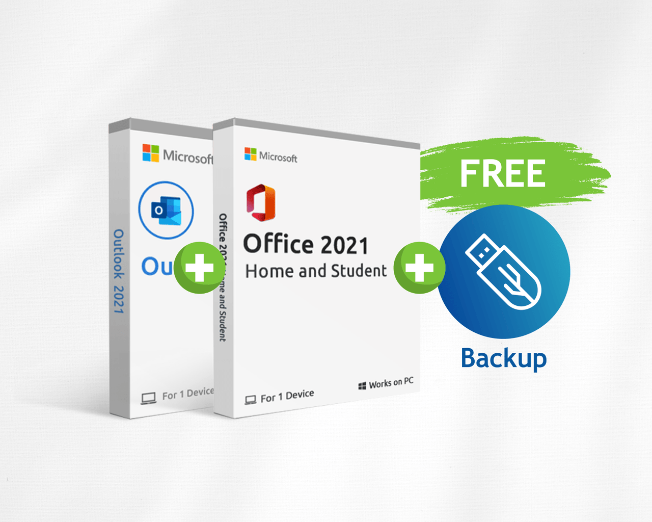 EkSoftware Microsoft Office 2021 Home & Student + Outlook 2021 + Free USB