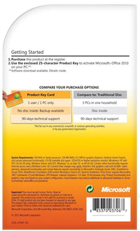 Thumbnail for Microsoft Default Microsoft Office Home and Student 2010 International License