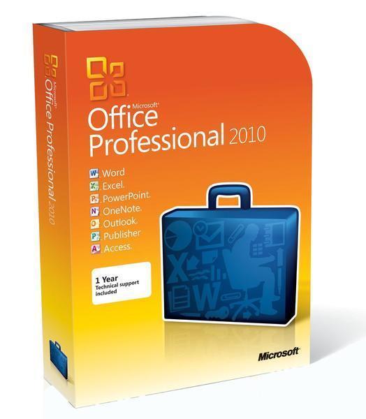 Microsoft Default Microsoft Office Professional 2010 32 / 64 Bit Original License