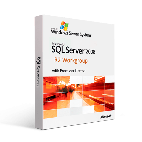 Microsoft Default Microsoft SQL Server 2008 R2 Workgroup with Processor License