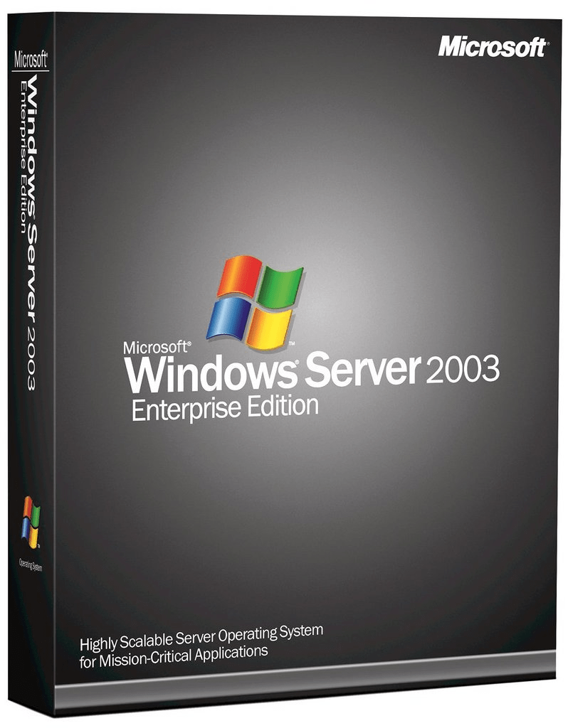 Microsoft Default Microsoft Windows Server 2003 Enterprise 32 Bit 25 CALS Retail Box