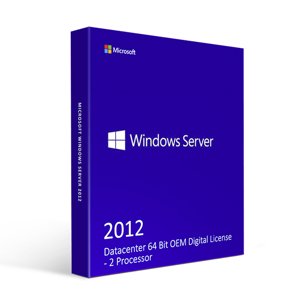 Microsoft Default Microsoft Windows Server 2012 Datacenter 64 Bit OEM Digital License - 2 Processor