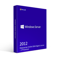 Thumbnail for Microsoft Default Microsoft Windows Server 2012 Datacenter 64 Bit OEM Digital License - 2 Processor