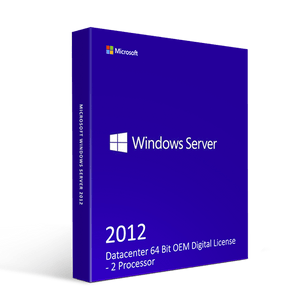 Microsoft Windows Server 2012 Datacenter 64 Bit OEM Digital License - 2 Processor