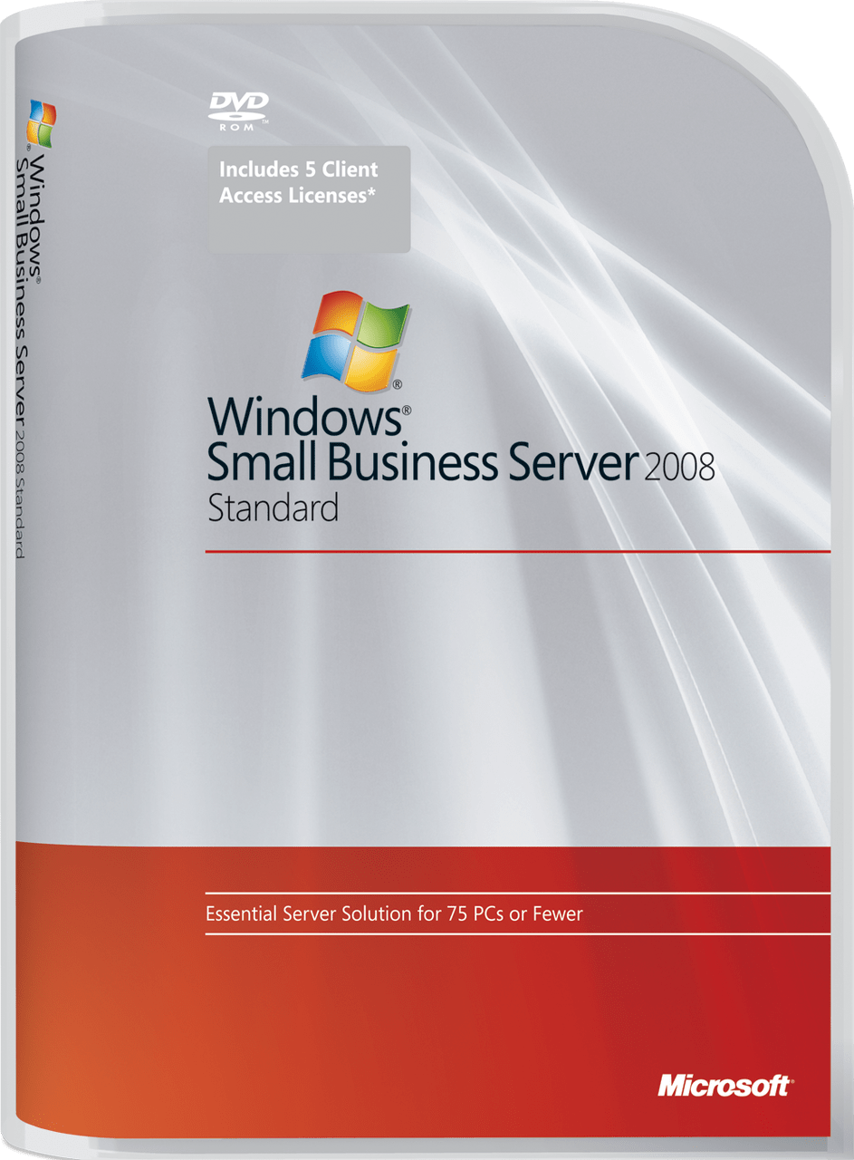 Microsoft Default Microsoft Windows Small Business Server 2008 Standard Edition - 1 server 5 CAL