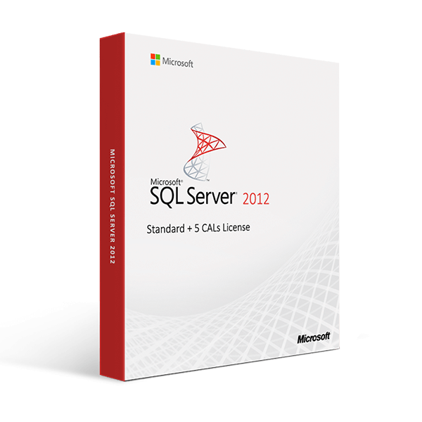 Microsoft Default SQL Server 2012 Standard + 5 CALs License