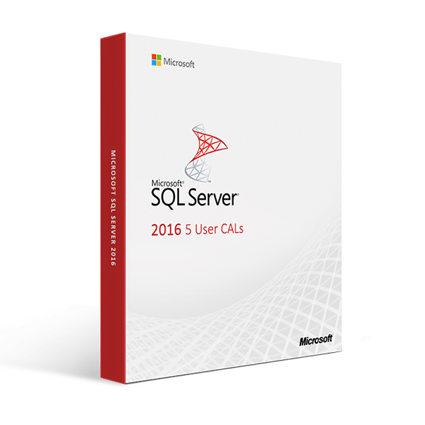 Microsoft Default SQL Server 2016 5 User CALs