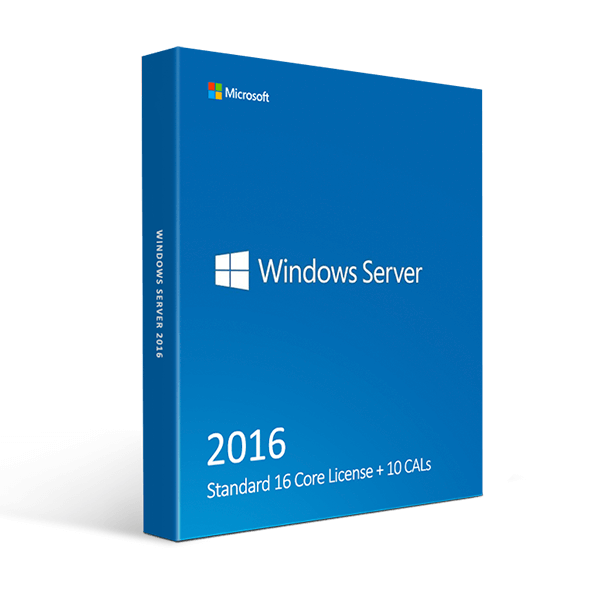 Microsoft Default Windows Server 2016 Standard - 16 Core + 10 CALs