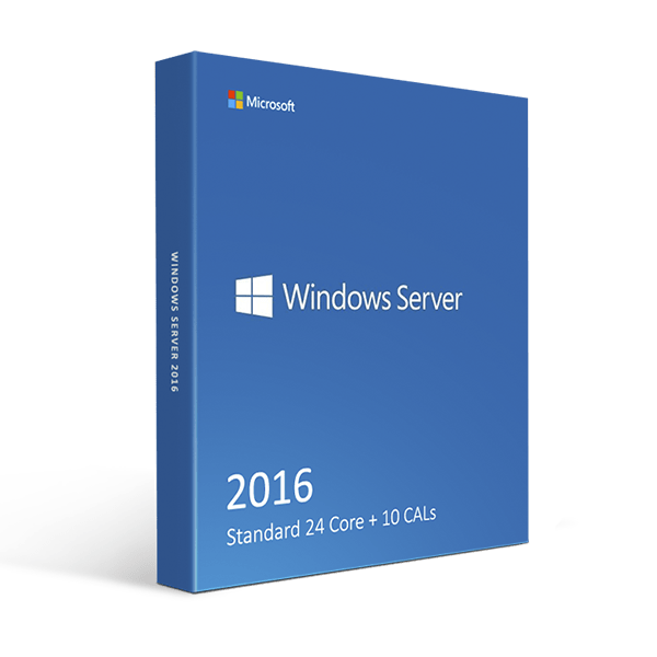 Microsoft Default Windows Server 2016 Standard 24 Core + 10 CALs