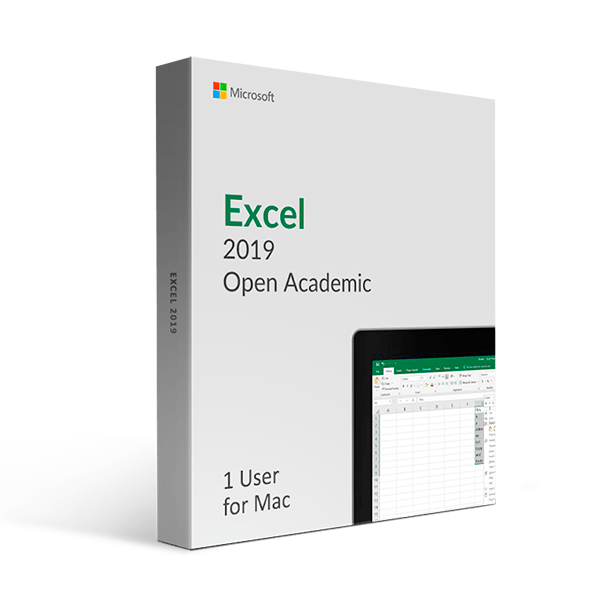 Microsoft Microsoft Excel 2019 for Mac Open Academic