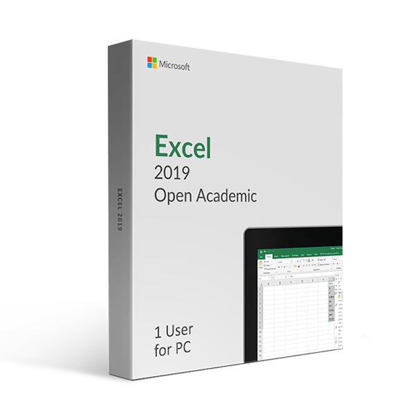 Microsoft Microsoft Excel 2019 Open Academic