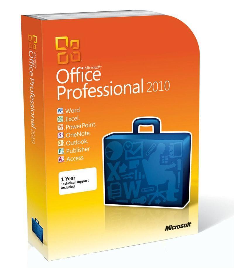 Microsoft Microsoft Office 2010 Professional Retail - 2 Install License