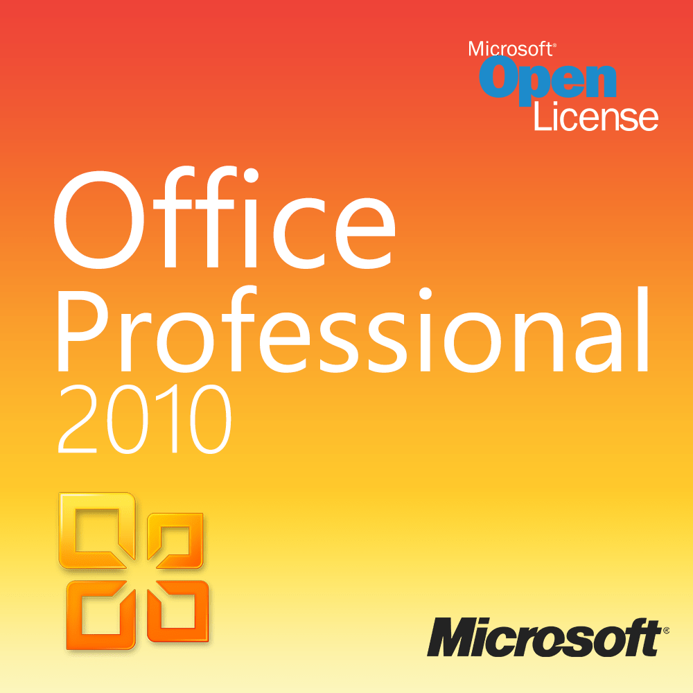 Microsoft Microsoft Office 2010 Professional Retail - 2 Install License