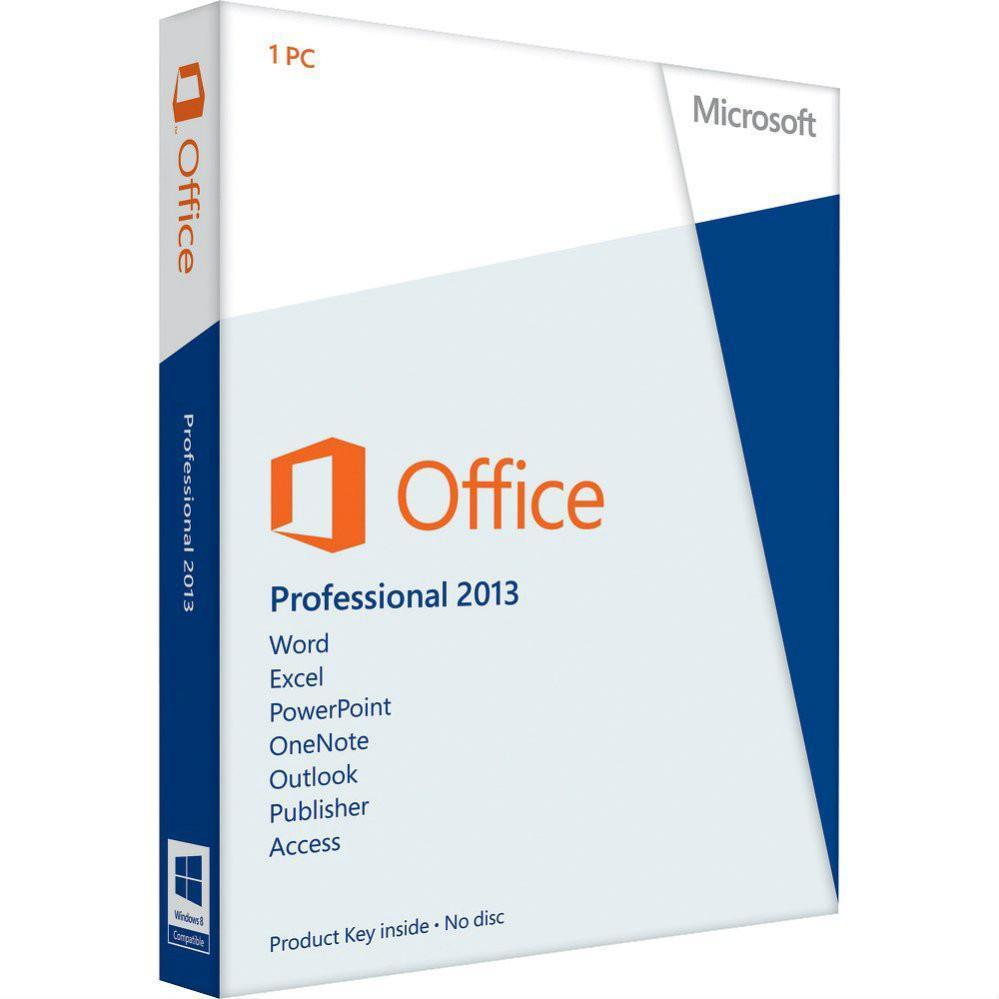 Microsoft Microsoft Office Professional 2013 - License - Download 32/64 Bit