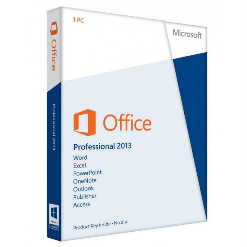 Microsoft Microsoft Office Professional 2013, PC, License, English