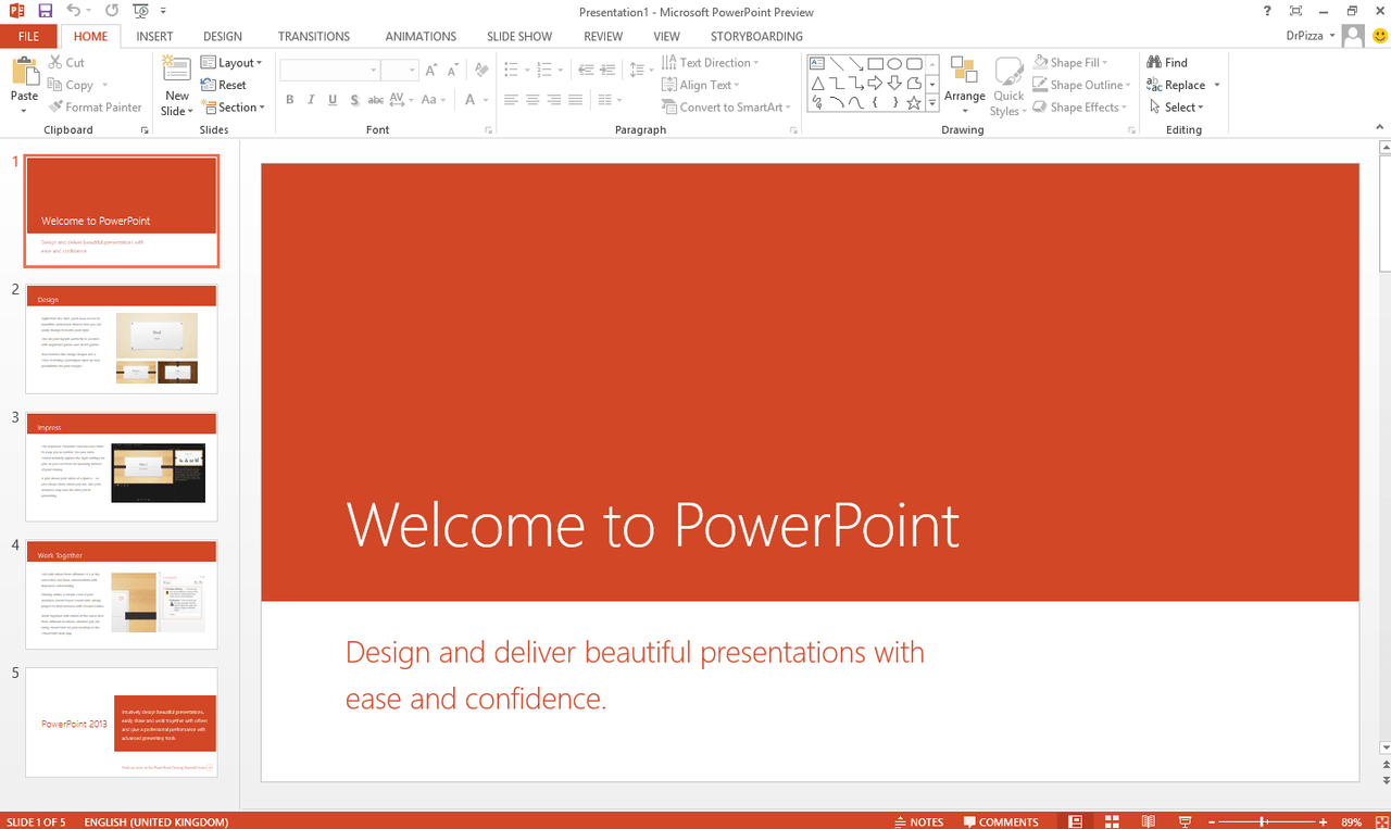 Microsoft Microsoft Powerpoint 2013 - License