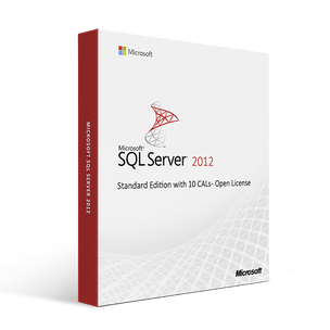 Microsoft SQL Server 2012 Standard Edition with 10 CALs - Open License