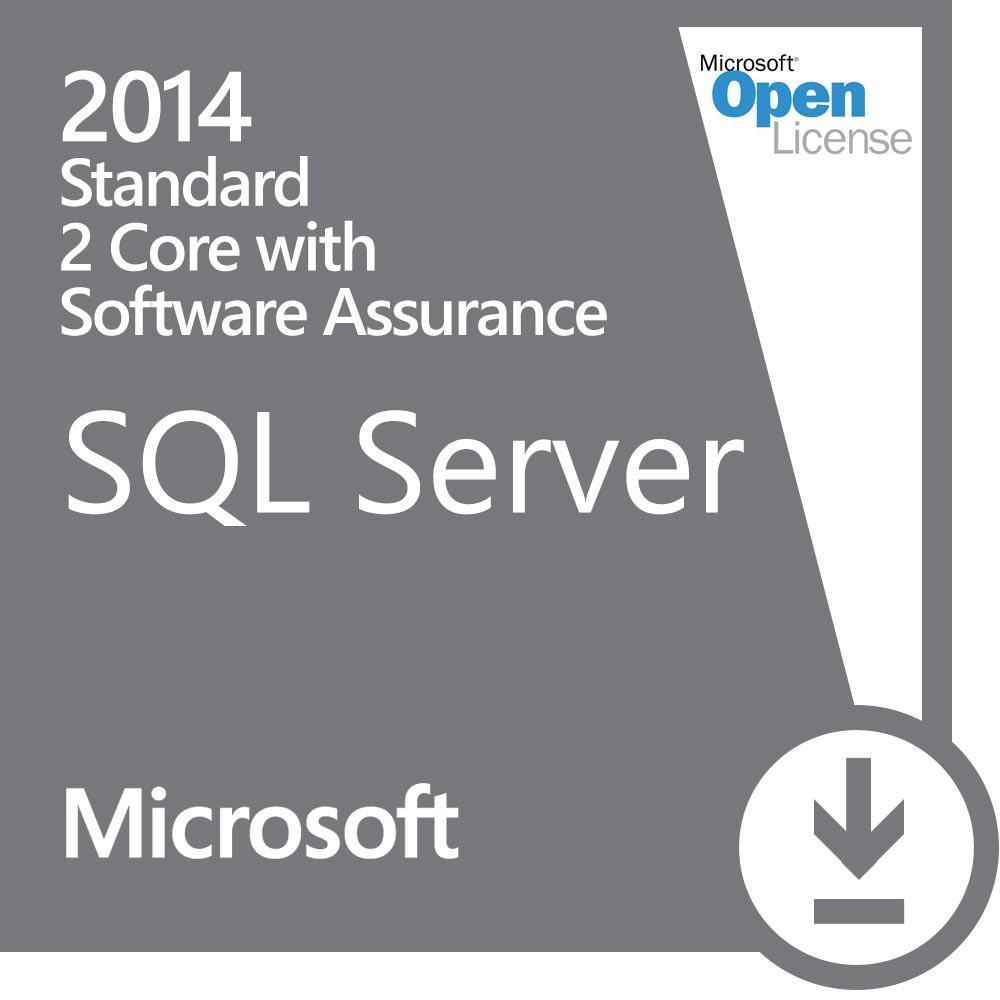 Microsoft Microsoft SQL Server Standard 2014 2 Core - w/ Software Assurance