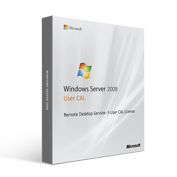 Microsoft Microsoft Windows Server 2008 Remote Desktop Service - 5 User CAL License