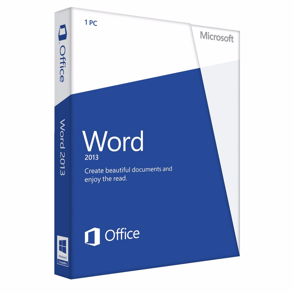 Microsoft Microsoft Word 2013 - Box Pack - 32/64 Bit Medialess