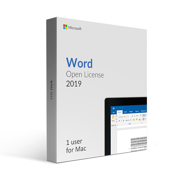 Microsoft Microsoft Word 2019 for Mac Open License