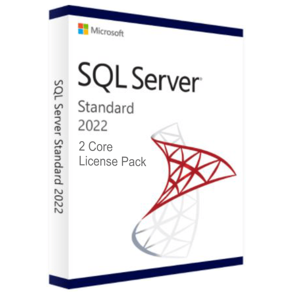 Microsoft software SQL Server 2022 Standard Core - 2 Core License