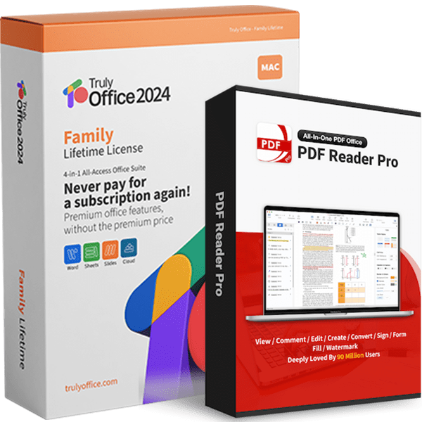 Truly Office Truly Office Family for Mac Lifetime License + PDF Reader Pro