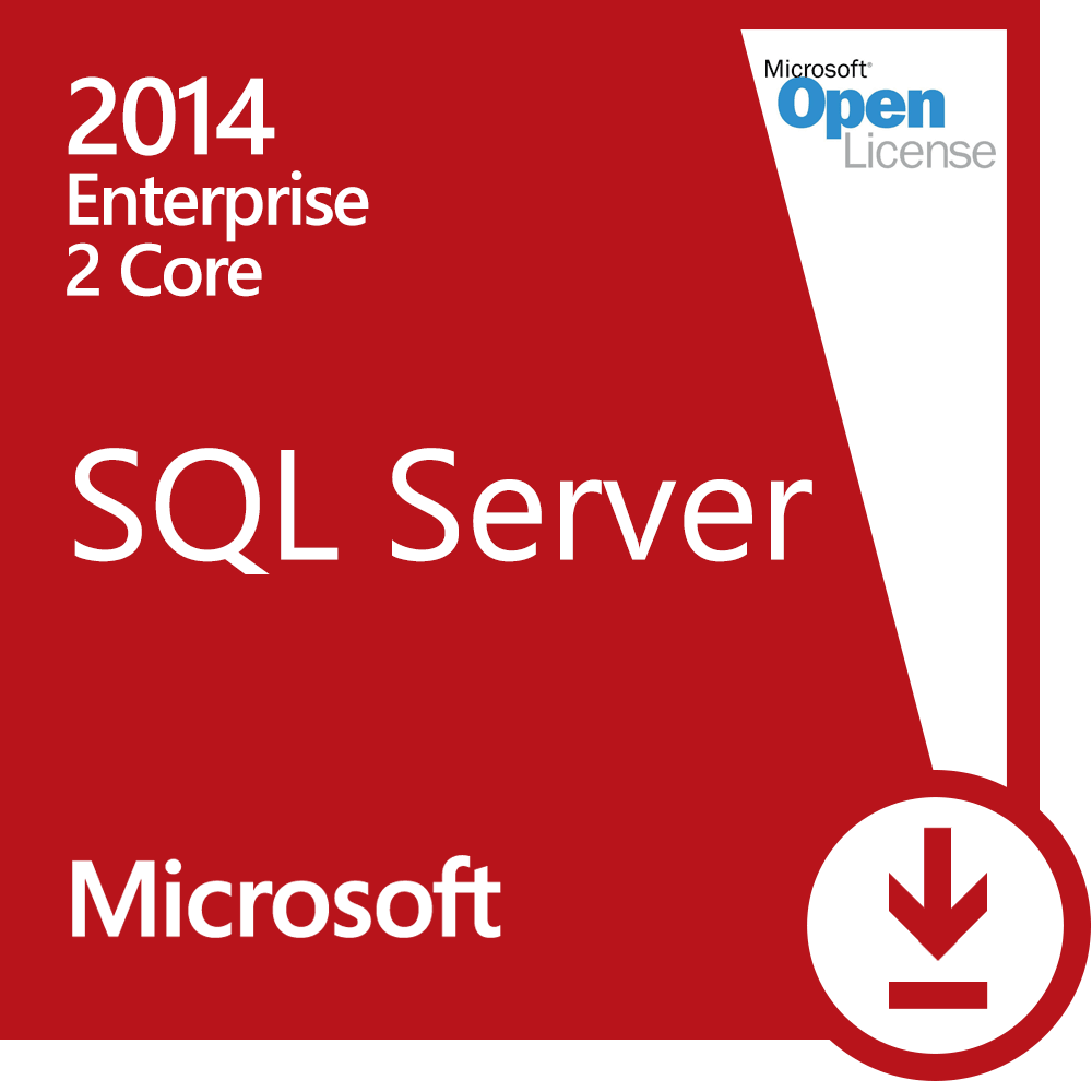 Microsoft SQL Server Enterprise 2014 2 Cores Open License