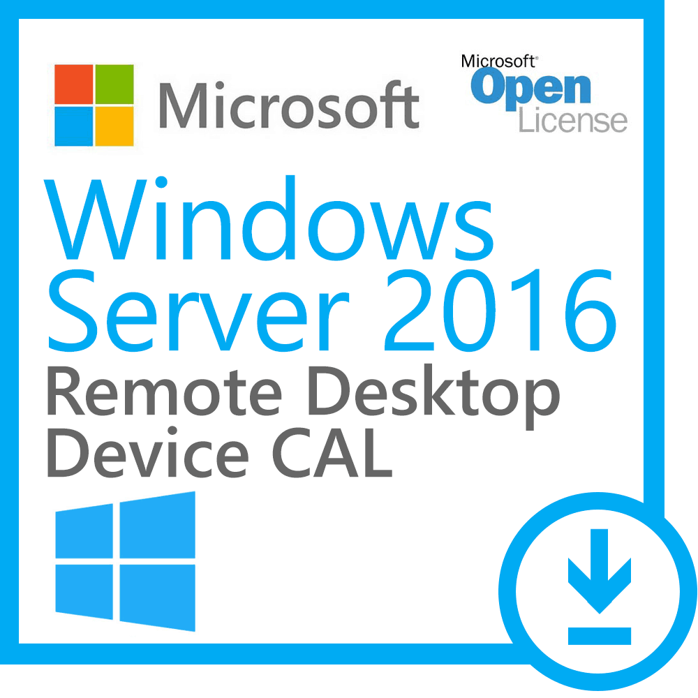 Microsoft Windows Server 2016 Remote Desktop Device CAL - Open Academic